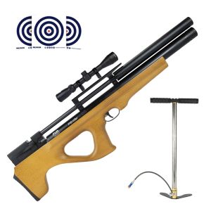 Carabina PCP Bullpup P15 Killer Artemis 5.5mm + Bomba Manual PCP 300 Bar + Luneta 3 9x40 + Alvos