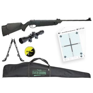 Carabina de Pressao Rossi Nova Dione 5.5mm + Luneta + Bipe + Chumbinho + Alvo + Capa