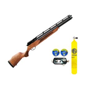 Carabina R8 com scuba, chumbos e adaptador de recarga