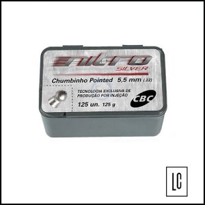 Chumbinho CBC Pointed Nitro Silver - 5,5mm