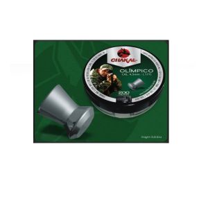 Chumbinho Chakal Premium Olímpico - 4,5mm - 200 Unidades