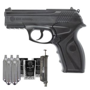 Pistola CO2 R11 (C11) Rossi 6mm + Speedloader 90 Rds NTK + Esfera de Aço + CO2