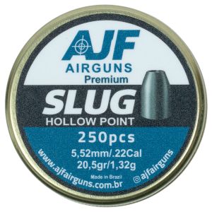 Chumbinho AJF Airguns Premium Slug 5.5mm 20.5gr 250Un