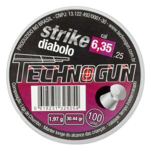 Chumbinho Technogun Strike Diabolo 6.35mm 100 Un