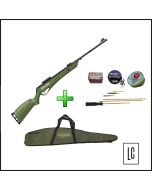 Carabina-de-Pressão-Jade-Pro-Verde-4,5mm-Capa-Chumbos-Kit-de-Limpeza