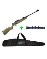 Carabina de Pressão CBC Jade Mais Nitro Tan - 5.5mm + Luneta 4x32 + Capa