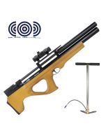 Carabina PCP Bullpup P15 Killer Artemis 5.5mm + Bomba Manual 300 + Red Dot T1 1x30 + Alvos