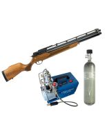 Carabina PCP R8 Standard Rossi 6.35mm + Cilindro Scuba PCP 3L + Compressor PCP 110V