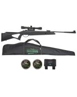 Carabina de Pressão Rossi SAG R1000 Nitro 5.5mm + Luneta 4x32 + Chumbinho + Capa + Porta Chumbinho