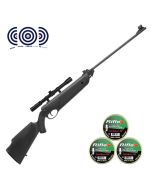 Carabina de Pressao Dione 5G Nitro 5 5mm + Luneta 4x20 Thunder Outdoors + Chumbinhos + Alvos