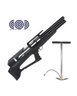 Carabina PCP Artemis P35 Bullpup Blackened 5.5mm + Bomba Manual FXR 300 Bar + Alvos