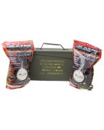 Kit caixa de munição Metal vedada + 8.000 Bbs Velozter 0,25gr