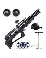 Carabina PCP Artemis P35 Bullpup 5.5mm + Bomba Manual + Red Dot 1x22 + Chumbos + Boné LC + Alvos