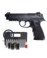 Pistola de Pressão Co2 C12 4.5mm Rossi + Esferas de Aço + CO2 + Case Rigido + Óleo + Alvos