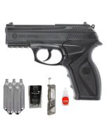 Pistola CO2 Rossi R11 (C11) 4.5mm + Speedloader 4.5mm + Esfera de Aço + CO2 + Óleo de Silicone