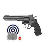 Revólver Co2 Gamo PR776 4.5mm + Co2 + Óleo de Silicone + Alvos