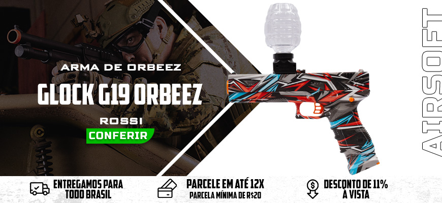 Pistola de Gel Glock G19 Elétrica Orbeez Rossi