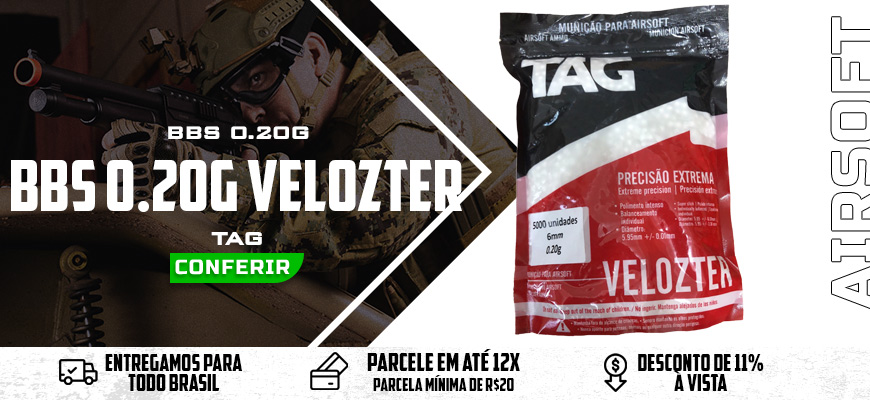 Airsoft BBs 0.20g TAG Velozter 5000 Un