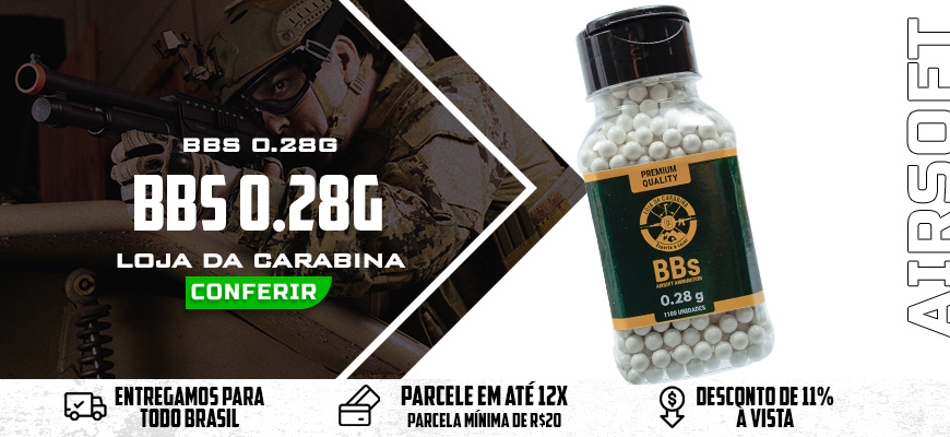 Airsoft BBs 0.28g LojadaCarabina 1100 Unidades