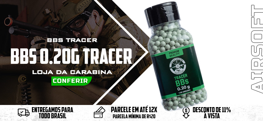 Airsoft BBs 0.20g Tracer LojadaCarabina 1100 Unidades