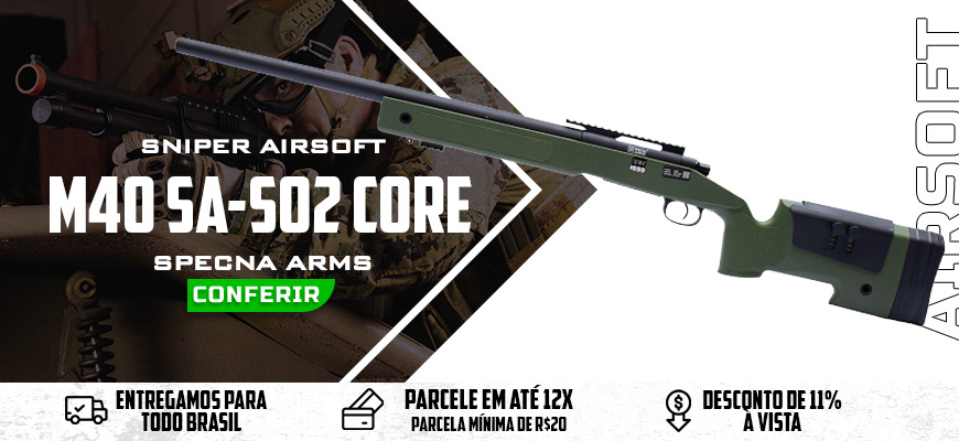 Airsoft Sniper M40 SA-SO2 Core S-Series Verde Oliva - Specna Arms