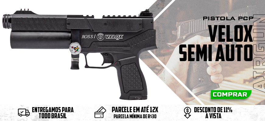 Pistola PCP Hatsan Velox Semi Auto 6.35mm (.25) Big Bore