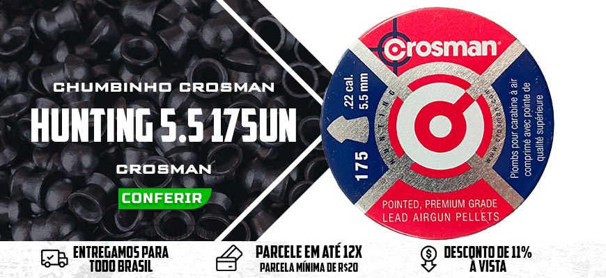 Chumbinho Crosman Hunting - 5,5mm - 175 Unidades