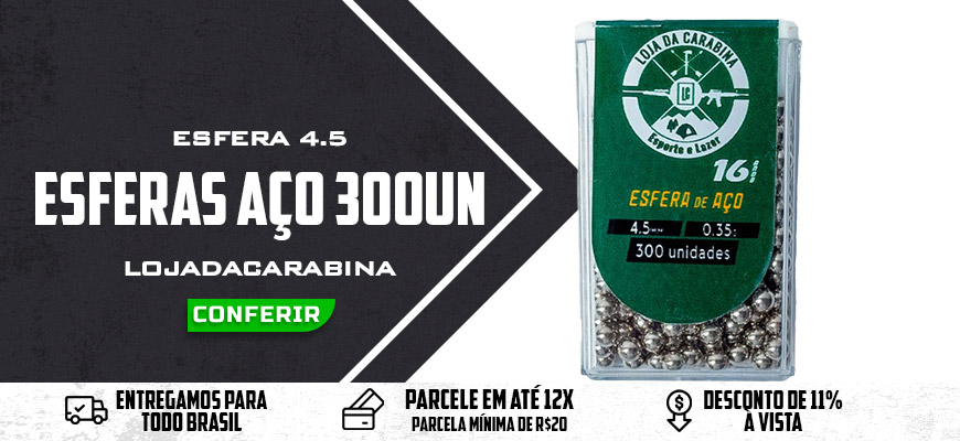 Esfera de Aço LojaDaCarabina 4.5mm 300 Un