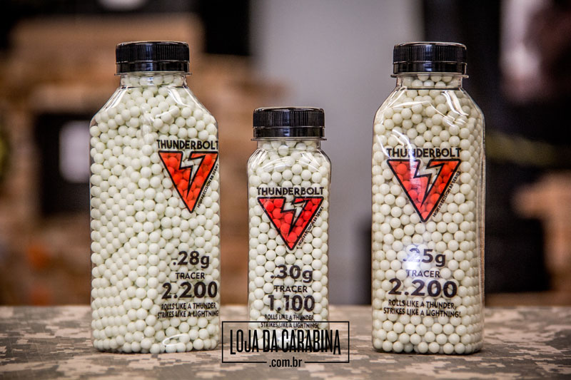 Saiba escolher a BBS certa para seu equipamento de airsoft BBS de diferentes tamanhos Thunderbolt