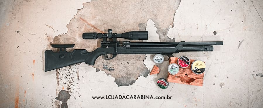 carabina de pressao com latas de chumbinho