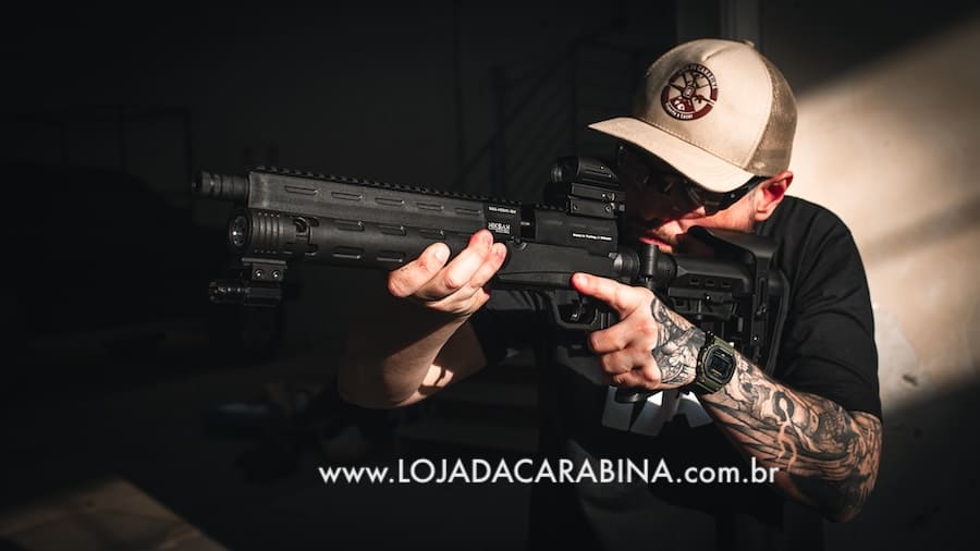 carabina de pressão com red dot